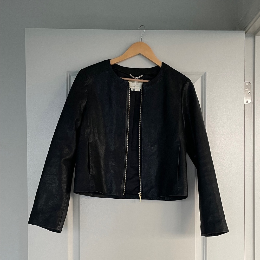 Kate Spade lambskin leather jacket ♠️